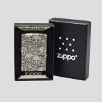 فندک اسکلتی طرح زیپو مدل جمجمه نقره ای کد Stls349