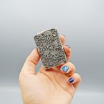 فندک اسکلتی طرح زیپو مدل جمجمه نقره ای کد Stls349