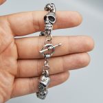 دستبند اسکلتی مدل Skulls کد Stds361