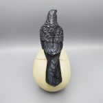 مجسمه اسکلتی خارجی طرح جمجمه و کلاغ کد Psdc426