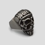 70 انگشتر اسکلتی طرح افسر ارتش روم باستان کد Strn037 سه رخ
