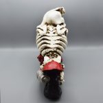 مجسمه جا بطری اسکلتی طرح موتور کد رنگ سفید Afn518 - Image 3