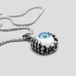 پلاک و گردنبند استیل اسکلتی طرح چشم مدل 6Skulls کد Njd-624d1 - Image 2