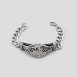 دستبند کارتیر استیل طرح عقاب هارلی دیویدسون کد Njd-630d1 - Image 5