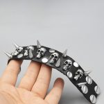 دستبند چرمی اسکلتی اسپایک‌دار کد Njd758 - Image 3