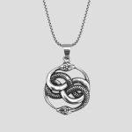 پلاک و گردنبند استیل طرح مار مدل 2Snakes کد Njd-803d2 - Image 2