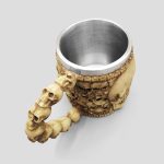 ماگ اسکلتی داخل استیل طرح جمجمه چشم قرمز کد Njd-168d4 - Image 3
