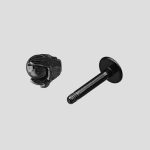 پیرسینگ دکمه ای طرح پنجه اژدها مدل Black-Sphere کد Hsn-971d4 - Image 5