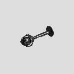 پیرسینگ دکمه ای طرح پنجه اژدها مدل Black-Sphere کد Hsn-971d4 - Image 4