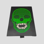 برچسب تیشرت اکولایزر اسکلتی مدل Green Skull کد Shy-981d6 - Image 3