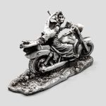 مجسمه اسکلتی مدل Ghost Rider رنگ نقره ای کد Afn393 - Image 3