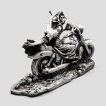 مجسمه اسکلتی مدل Ghost Rider رنگ نقره ای کد Afn393 - Image 4