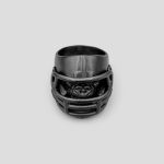 انگشتر استیل طرح گوریل مشکی کد Fsi657 - Image 3