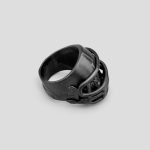 انگشتر استیل طرح گوریل مشکی کد Fsi657 - Image 6