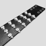 دستبند چرمی اسکلتی مدل 3Line Skulls کد Njd-105d2 - Image 7