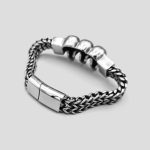دستبند کارتیر اسکلت مدل 3Skulls کد Njd-429d2 - Image 2