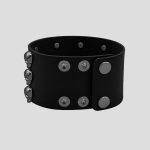 دستبند چرمی اسکلتی مدل 3Line Skulls کد Njd-105d2 - Image 3