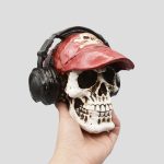 مجسمه جمجمه DJ مدل Golden Pirate رنگ استخوانی کد Khk835 - Image 4