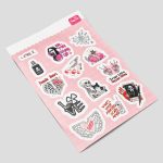 استیکر اسکلتی مدل Lover کد Hsm-006d1 - Image 2