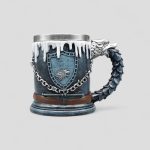 ماگ داخل استیل Game of Thrones طرح گرگ استارک کد Psg-267d3