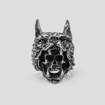 انگشتر طرح جمجمه سرخپوست مدل Wolf Warrior کد Njd938 - Image 2