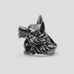 انگشتر طرح جمجمه سرخپوست مدل Wolf Warrior کد Njd938 - Image 6