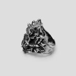 انگشتر اسکلت مدل Flaming Skull کد Njd696 - Image 4