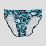 شورت اسلیپ اسکلتی طرح کولسی مدل Blue Skulls کد Ehs-585d3
