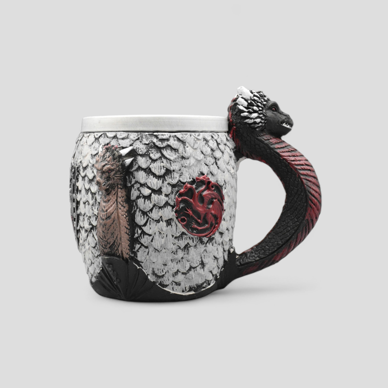 39048- ماگ اژدها سه سر تارگرین مدل Fire and Blood (1) ماگ اژدها سه سر تارگرین مدل Fire and Blood کد Shah-608d7 - Image 1