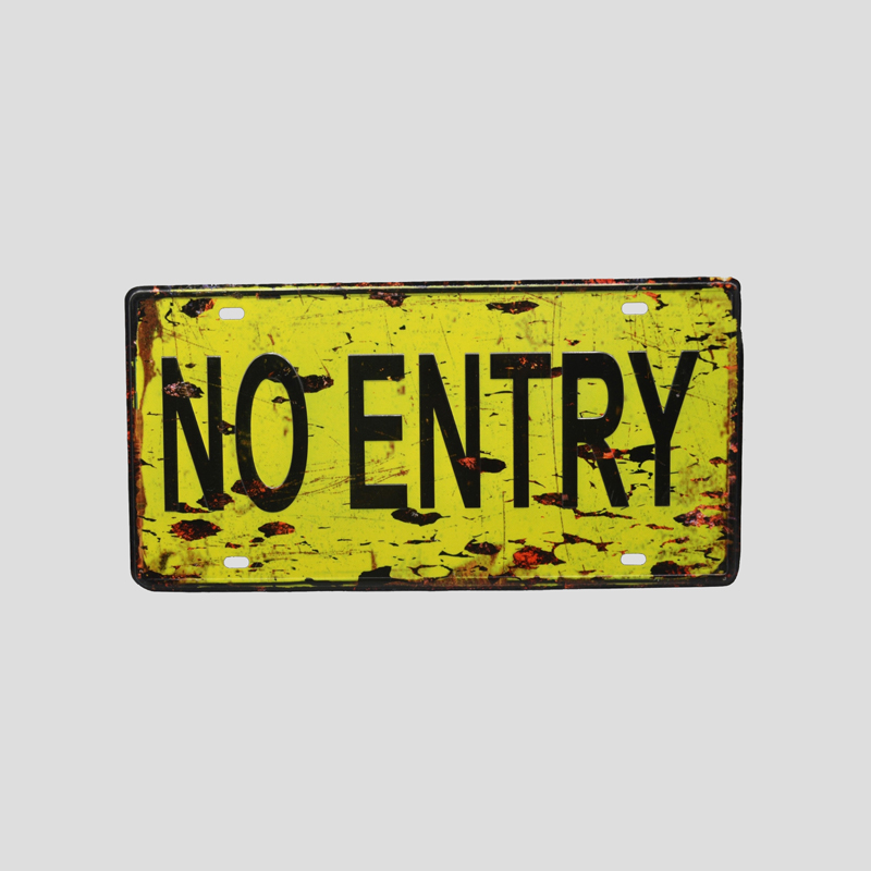 39233- تابلو فلزی مدل No Entry (1) تابلو فلزی مدل No Entry کد Njd-528d2 - Image 1