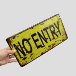 تابلو فلزی مدل No Entry کد Njd-528d2 - Image 3