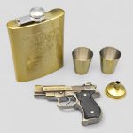 ست قمقمه کتابی جیبی و شات مدل Jack Daniels کد Sdt-129d10