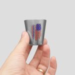 ست قمقمه کتابی جیبی و شات اسکلتی مدل USA Flag کد Sdt-129d11 - Image 5