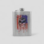 ست قمقمه کتابی جیبی و شات اسکلتی مدل USA Flag کد Sdt-129d11 - Image 7