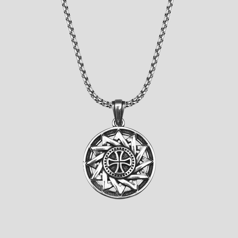 40090- گردنبند استيل مدل Iron Cross (1) پلاک و گردنبند استيل مدل Iron Cross کد Njd-070d3 - Image 1