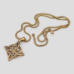 پلاک و گردنبند استیل گره سلتیک مدل Witches Knot کد Njd-100d1 - Image 2