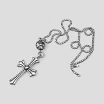 پلاک و گردنبند استیل صلیب مدل Chrome Hearts کد Njd-100d5 - Image 2