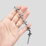 دستبند استیل طرح صلیب کروم هارتز مدل Big-Cross کد Njd-325d3 - Image 3