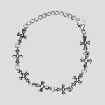 دستبند استیل طرح صلیب کروم هارتز مدل Small-Cross کد Njd-642d4
