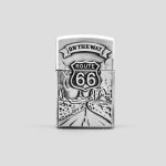 فندک گازی طرح جاده مدل Route 66 کد Ork-244d3