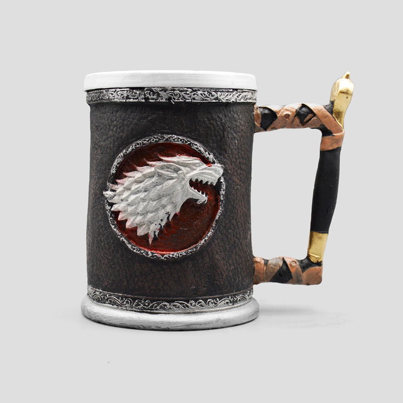40778- ماگ گرگ استارک مدل Winter is Coming (1) ماگ گرگ استارک مدل Winter is Coming کد Vnz-700d17 - Image 1