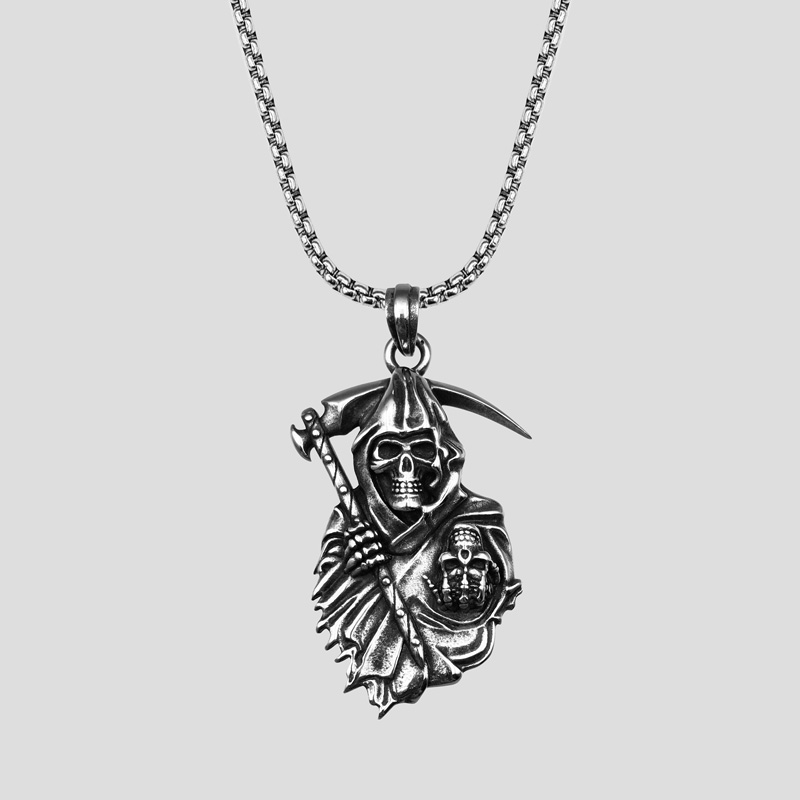 41208- گردنبند اسکلت استیل مدل Sons of Anarchy (1) پلاک و گردنبند اسکلت استیل مدل Sons of Anarchy کد Njd-474d6 - Image 1