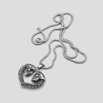 پلاک و گردنبند استیل اسکلتی مدل Love کد Njd-474d7 - Image 2