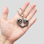 پلاک و گردنبند استیل اسکلتی مدل Love کد Njd-474d7 - Image 3