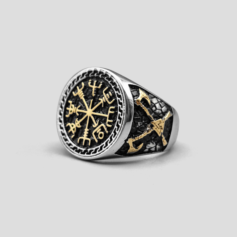 41233- انگشتر دو رنگ مدل Helm of Awe (1) انگشتر دو رنگ مدل Helm of Awe کد Njd787 - Image 1