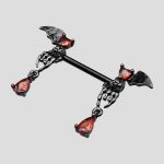 پیرسینگ اسکلتی طرح بال خفاش کد Bhg-434d4 - Image 2