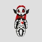 عروسک اسکلتی مدل Red Bone کد Sam-466d8
