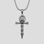 پلاک و گردنبند اسکلت مدل Ankh کد Rza-423d3 - Image 2
