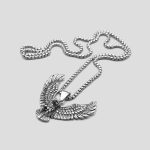 پلاک و گردنبند استیل طرح عقاب کد Njd-423d5 - Image 2