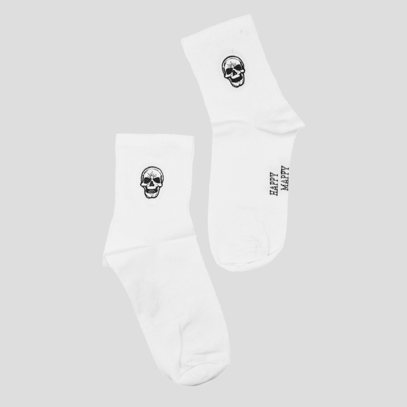 42730- جوراب ساق بلند اسکلتی هپی مپی مدل Black Skull (1) جوراب ساق بلند اسکلتی هپی مپی مدل Black Skull کد Nyn-463d4 - Image 1